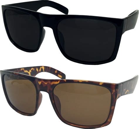 wide frame polarized sunglasses